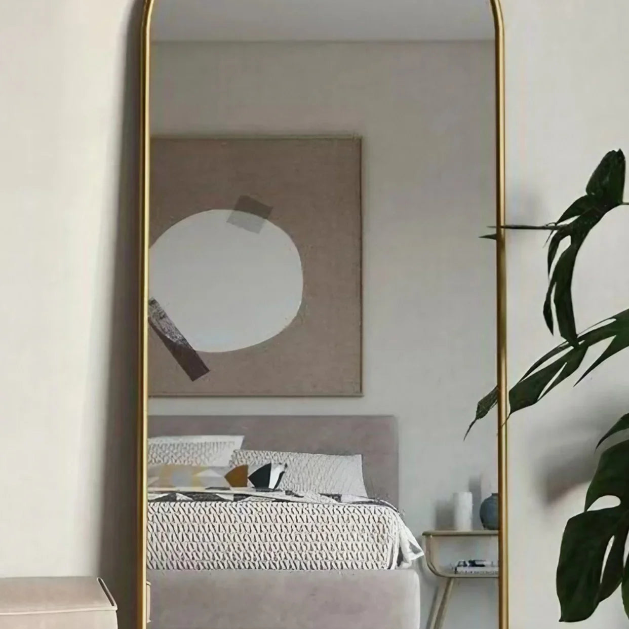 مرايا بإطار خشب، 45*2*155 سم