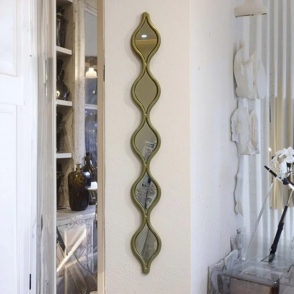 مرايا حائط بإطار خشب ام دي اف، 10*2*100 سم