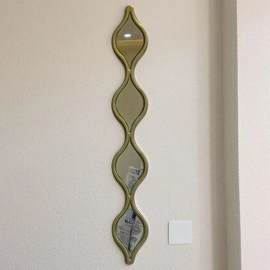 مرايا حائط بإطار خشب ام دي اف، 10*2*80 سم