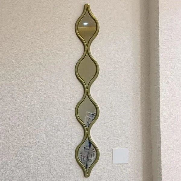 مرايا حائط بإطار خشب ام دي اف، 10*2*80 سم