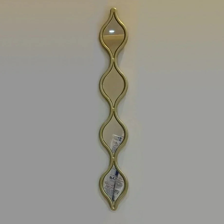 مرايا حائط بإطار خشب ام دي اف، 10*2*80 سم