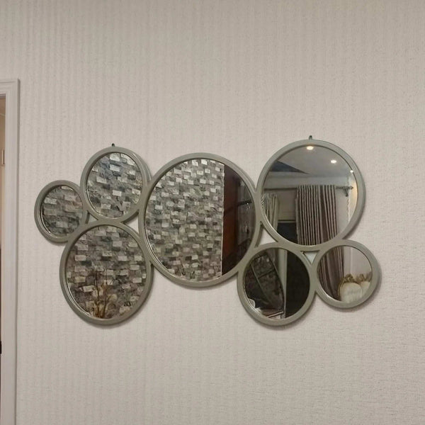 مرايا حائط بإطار خشب ام دي اف، 120*2*60 سم