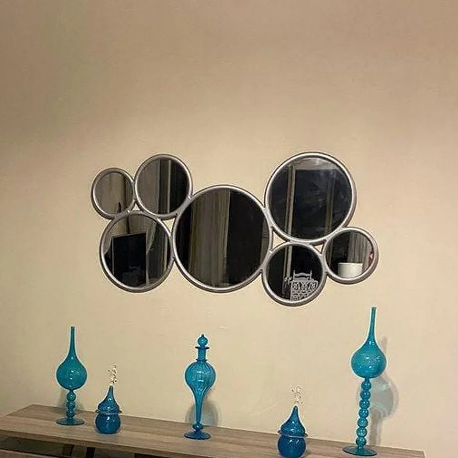 مرايا حائط بإطار خشب ام دي اف، 120*2*60 سم