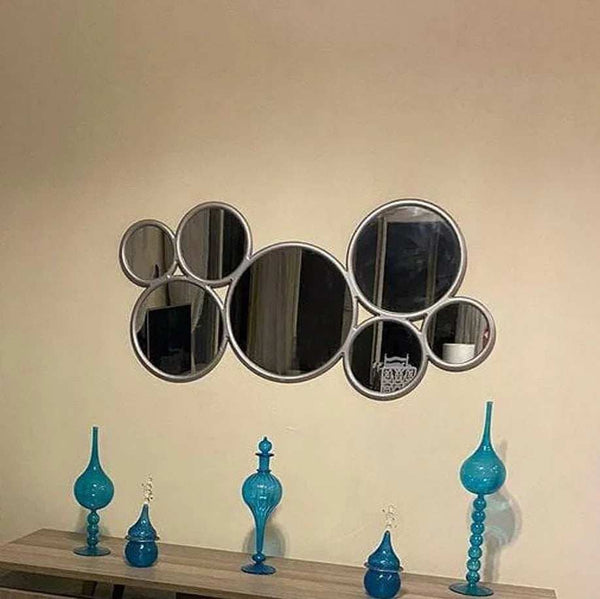 مرايا حائط بإطار خشب ام دي اف، 120*2*60 سم
