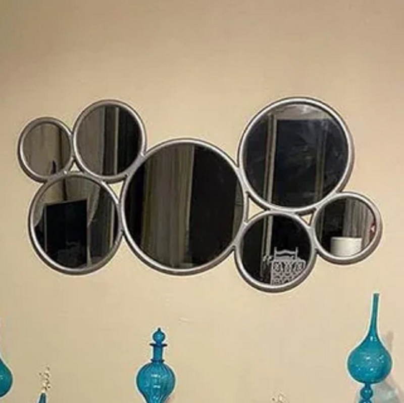 مرايا حائط بإطار خشب ام دي اف، 120*2*60 سم