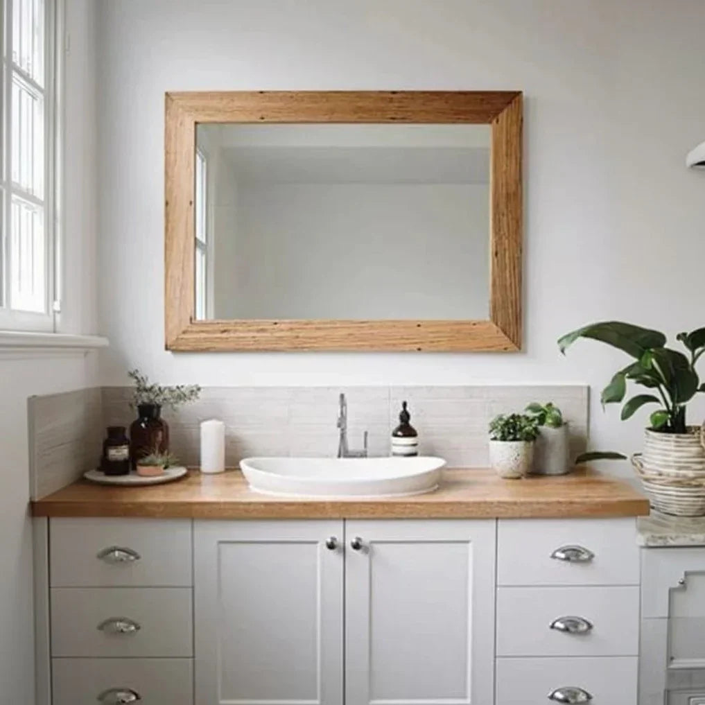 مرايا حائط بإطار خشب ام دي اف، 90*2*65 سم