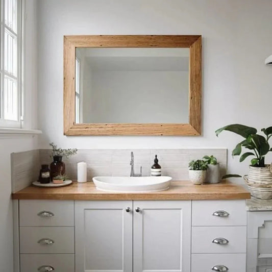 مرايا حائط بإطار خشب ام دي اف، 90*2*65 سم