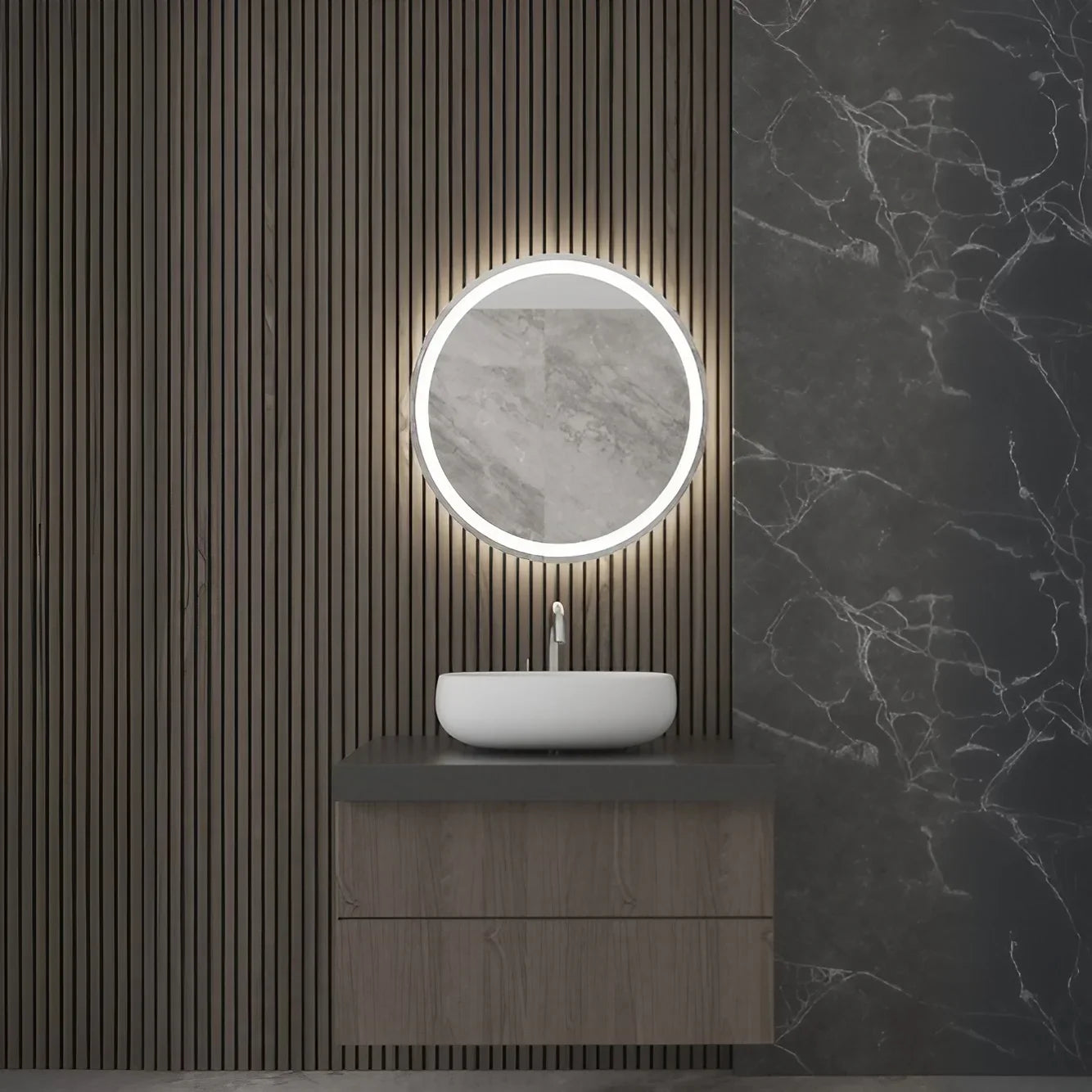 مرايا ليد، 80*80 سم