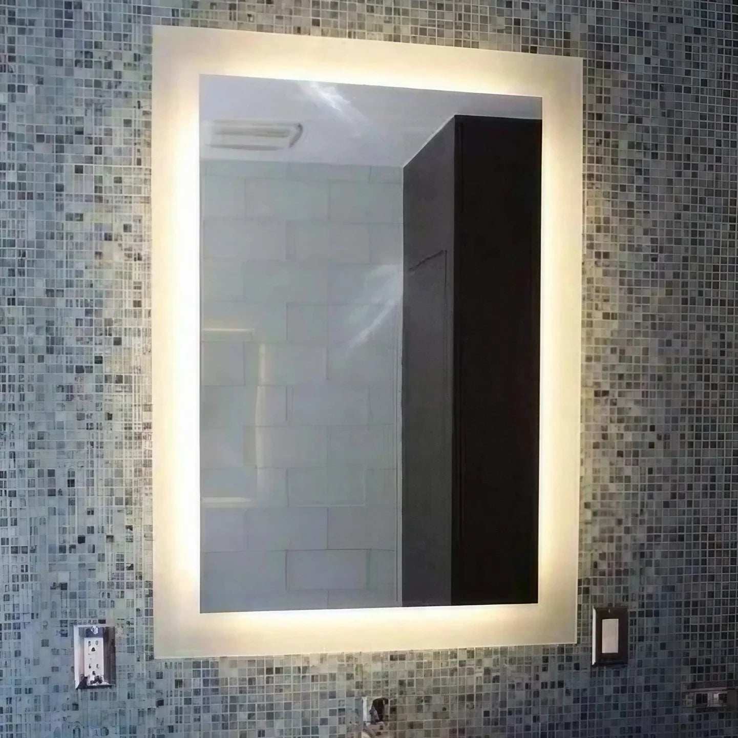مرايا حمام ليد، 60*80 سم