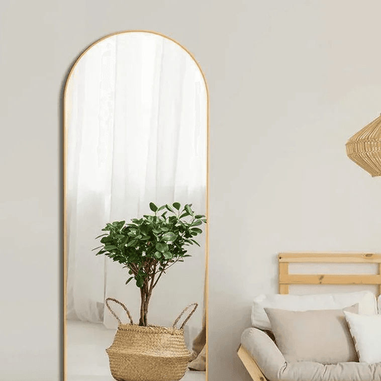 مرايا بإطار خشب ام دي اف، 50*2*165 سم