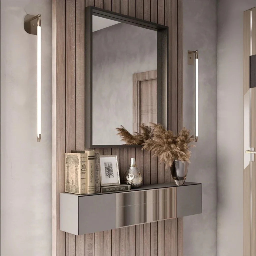 مرايا حائط بإطار خشب، 70*4*90 سم