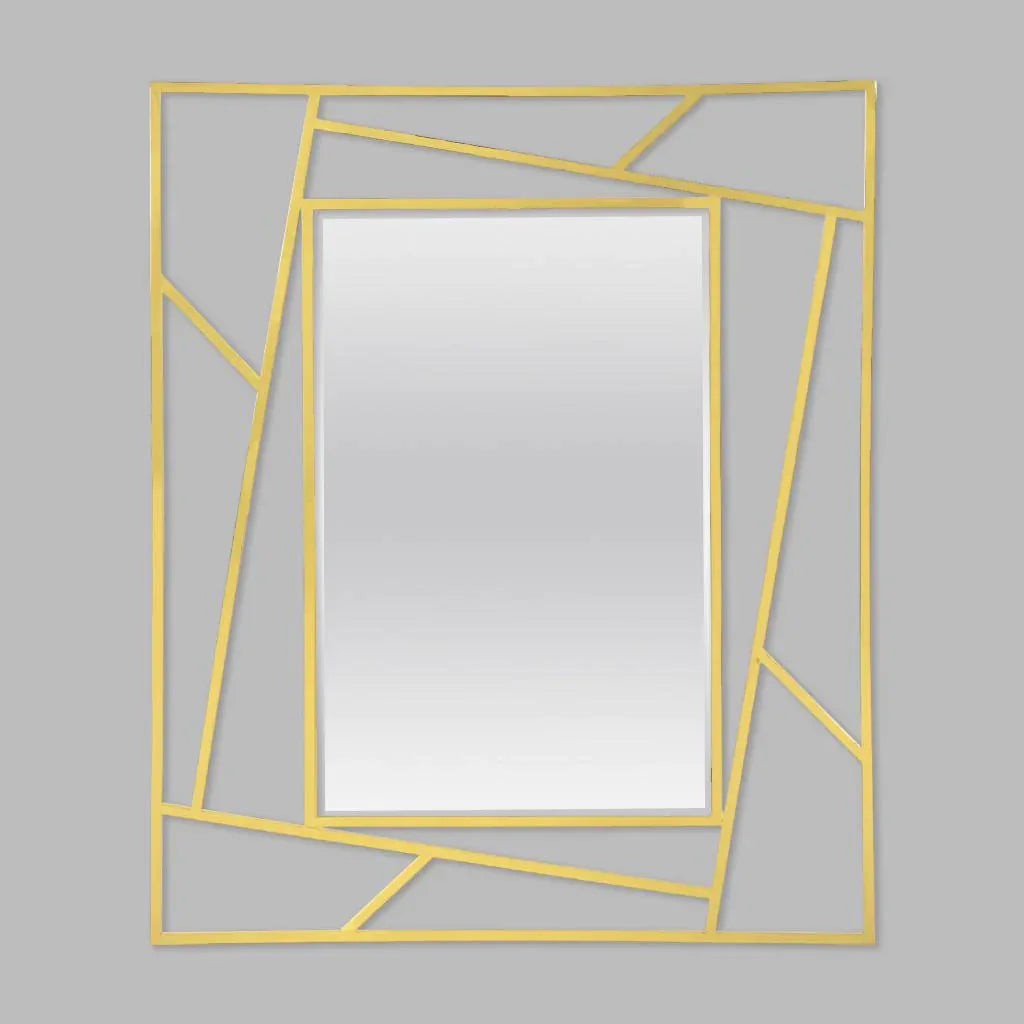 مرايا حائط بإطار خشب ام دي اف، 70*2*90 سم