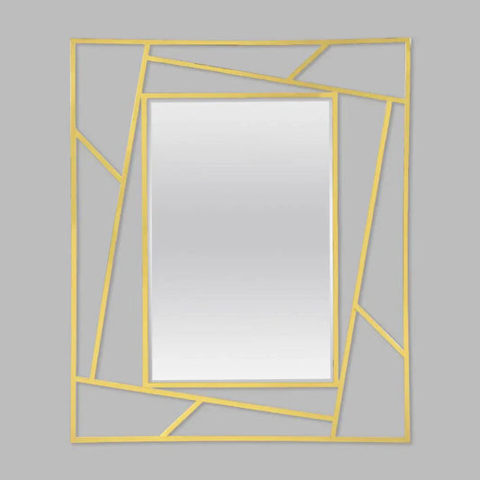 مرايا حائط بإطار خشب ام دي اف، 70*2*90 سم