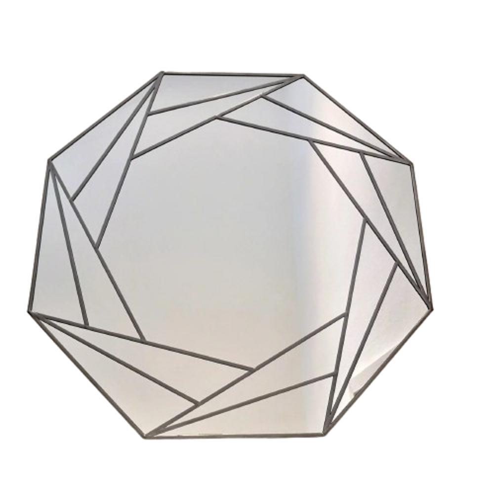 مرايا حائط بإطار خشب، 100*2*100 سم