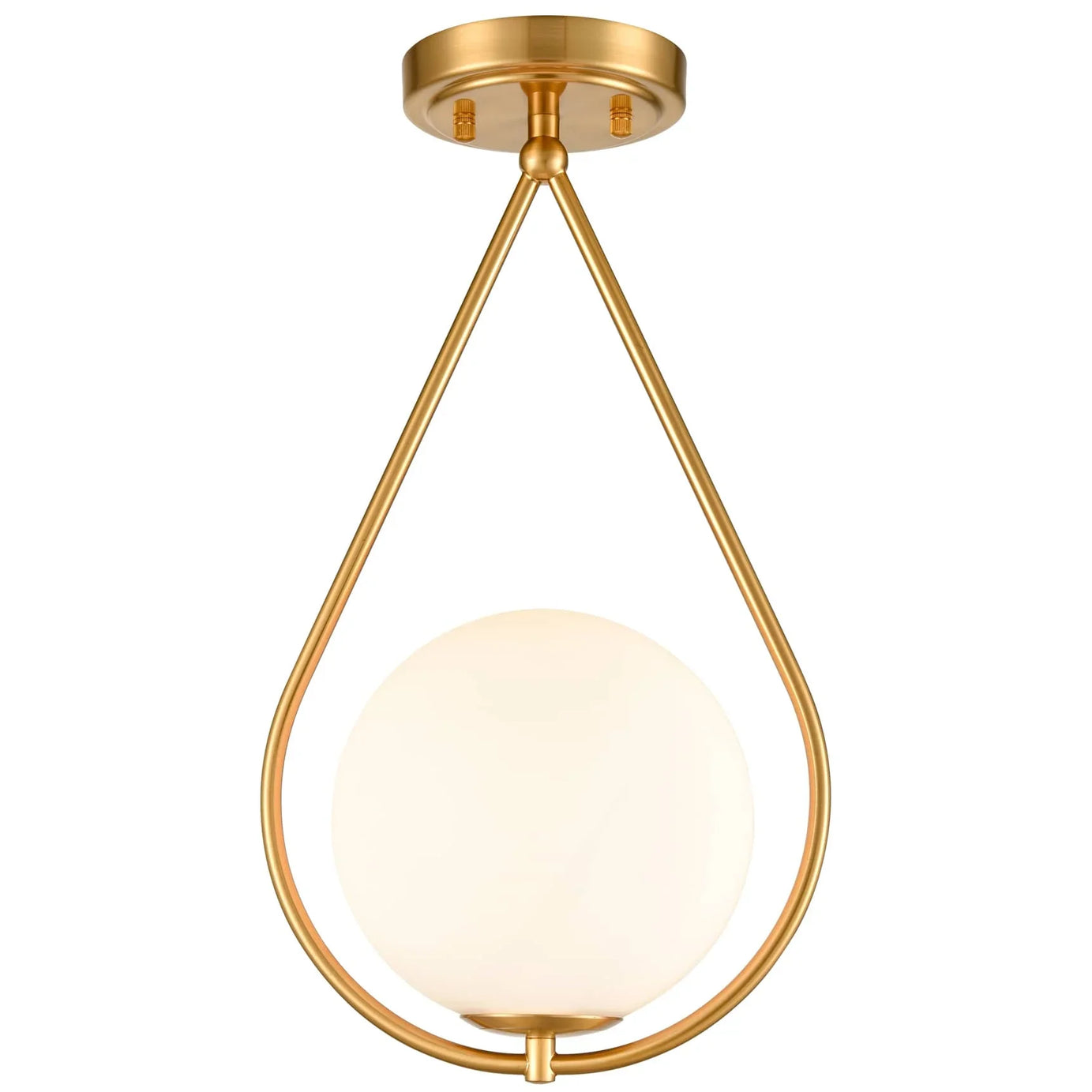 نجفة سقف ستيل و زجاج، 20*30 سم