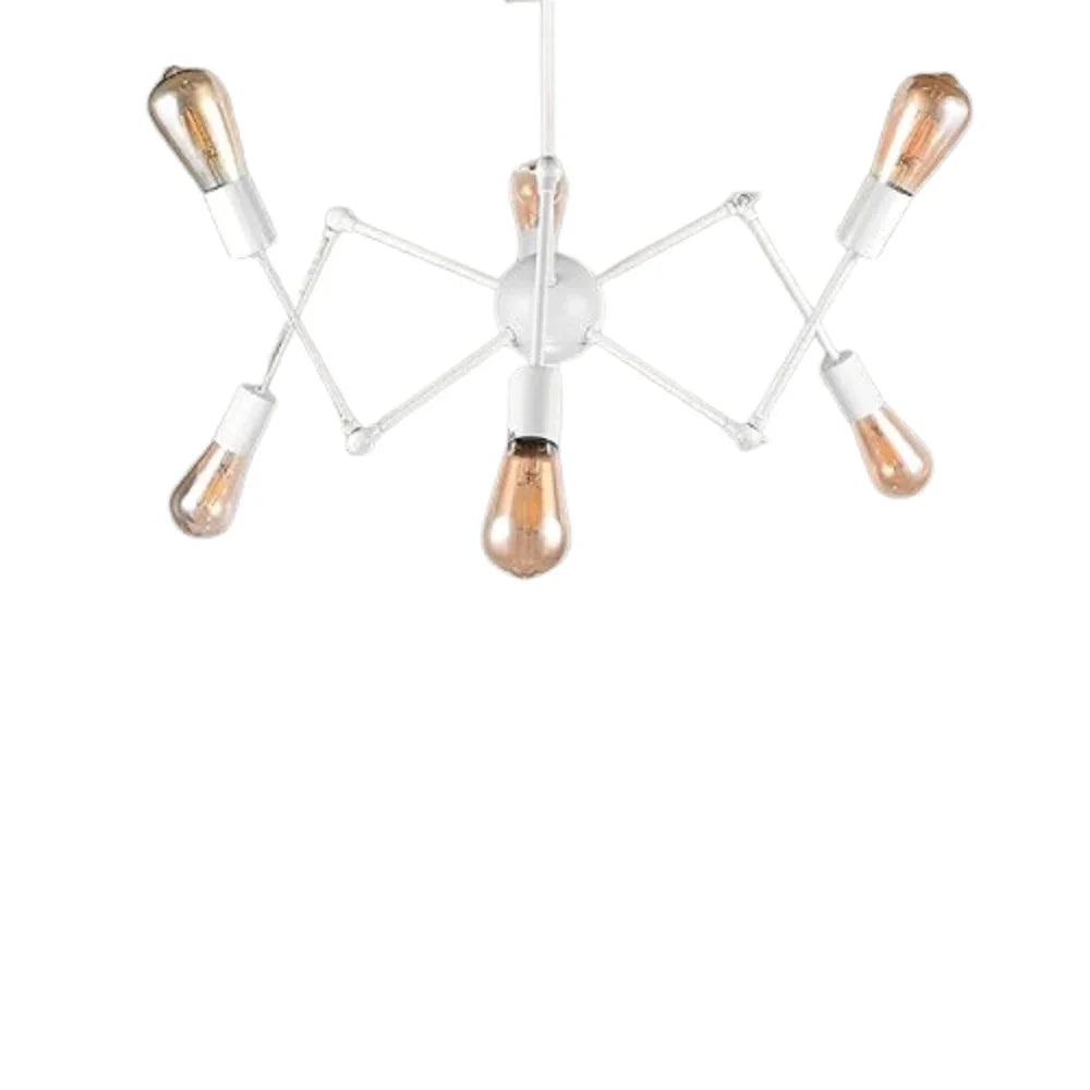 نجفة ستيل وخشب، 60*40 سم