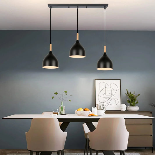 نجفة المنيوم وخشب، 60*60 سم