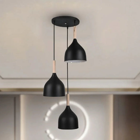 نجفة المنيوم وخشب، 40*60 سم