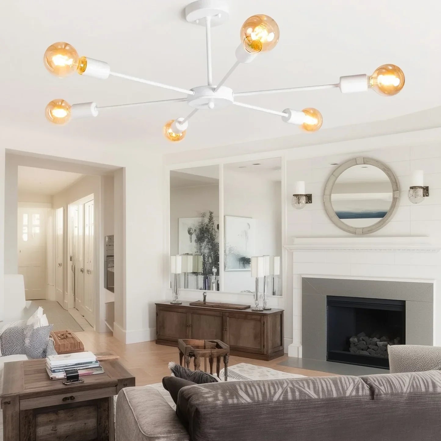 نجفة ستيل، 50*30 سم