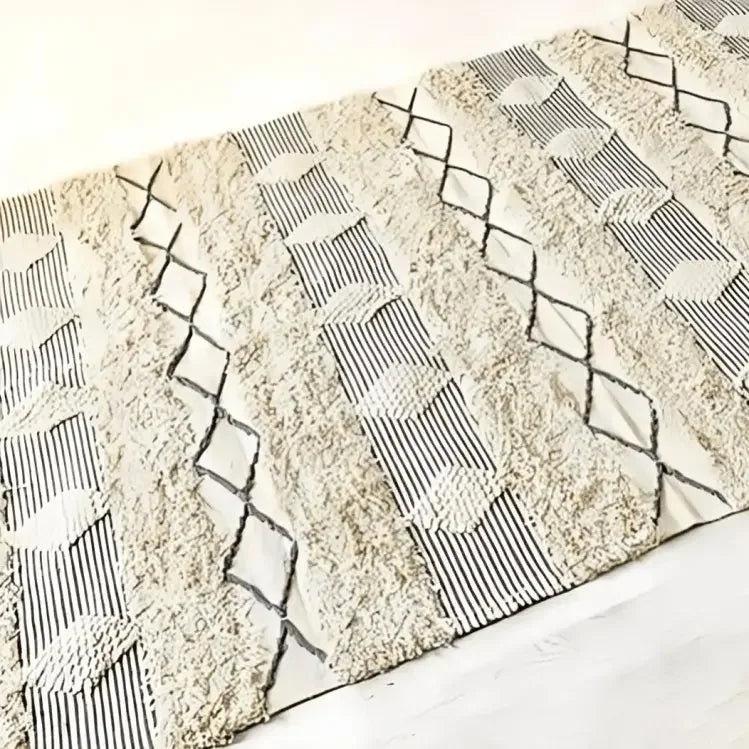 سجادة صوف لون بيج متعددة المقاسات - LUS216 - Homix