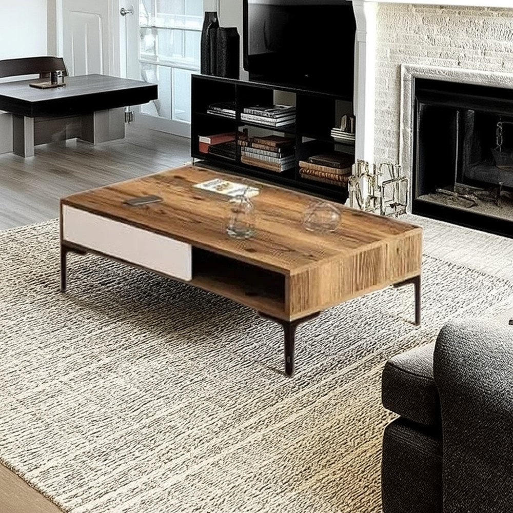 ترابيزة قهوة خشب ام دي اف، 100*50*40 سم