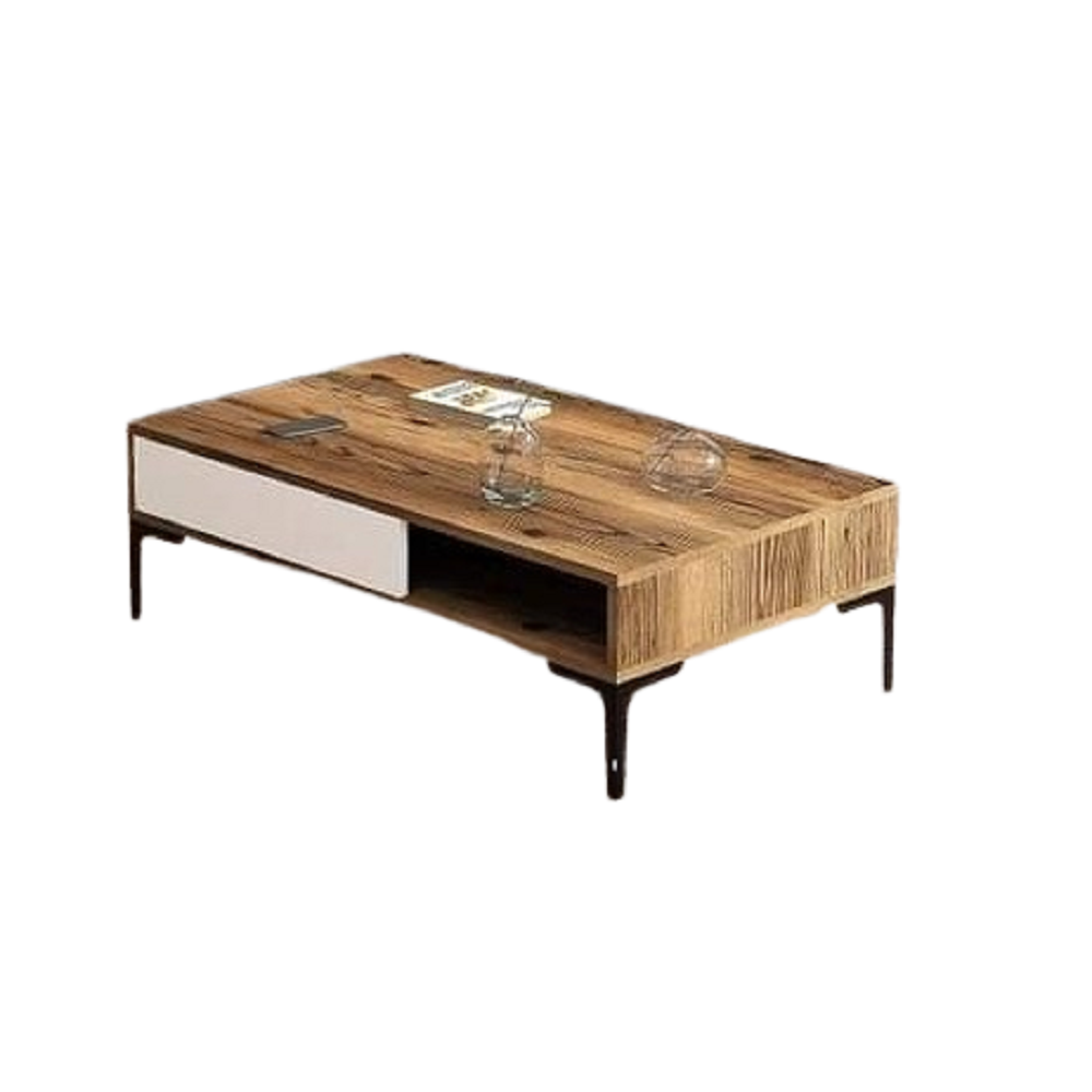 ترابيزة قهوة خشب ام دي اف، 100*50*40 سم