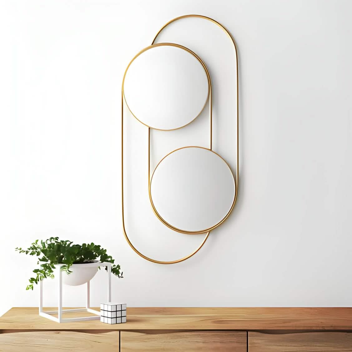 مرايا حائط بإطار ستيل، 80*130 سم 