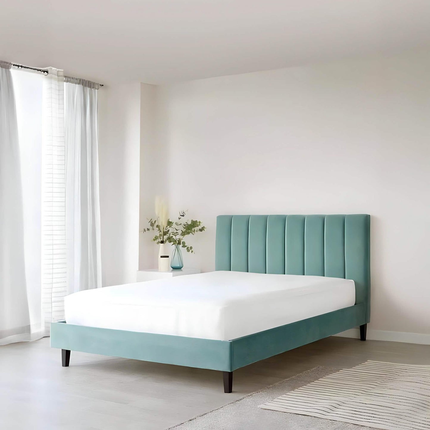 سرير كوين خشب كونتر، 150*195*120 سم