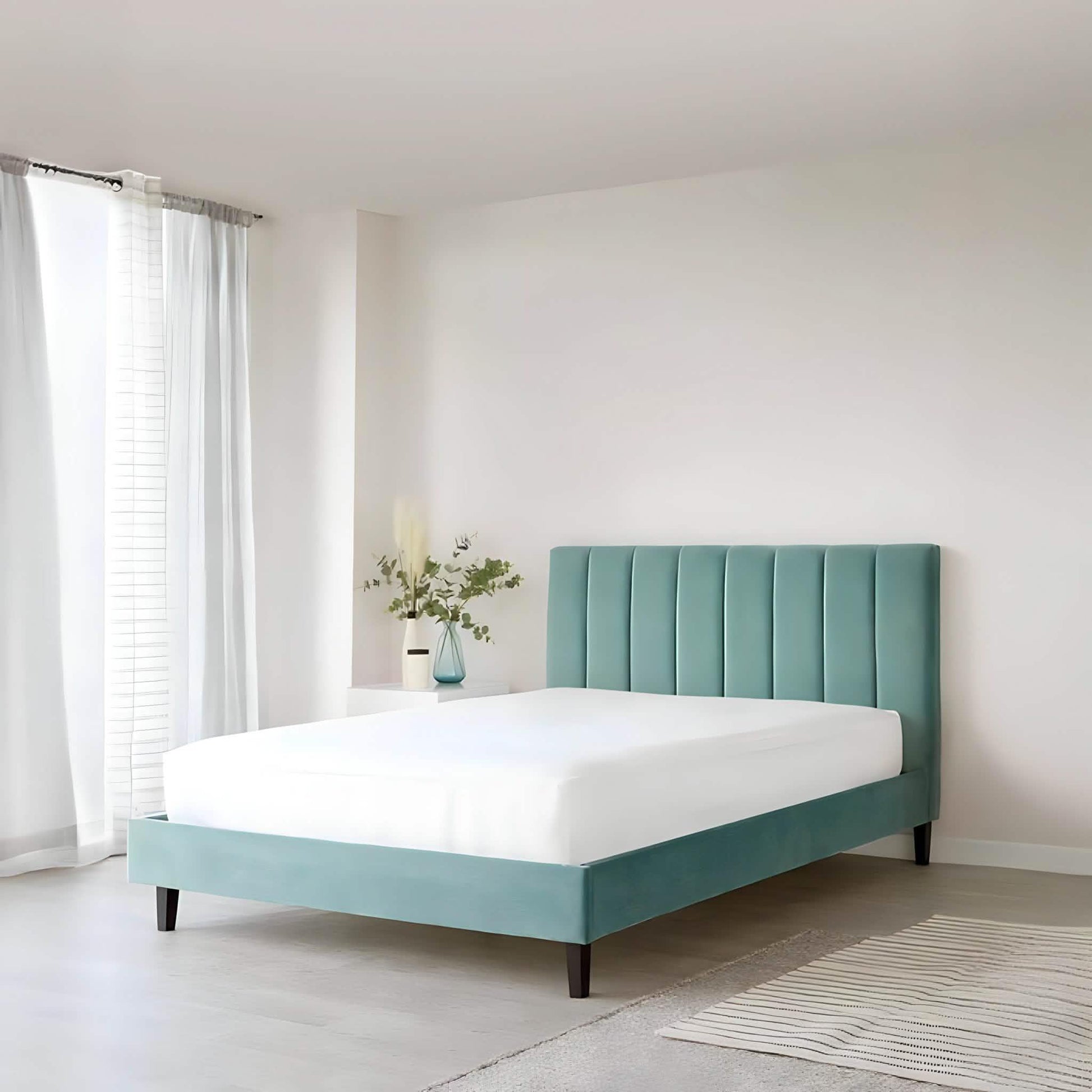 سرير كوين خشب كونتر، 150*195*120 سم