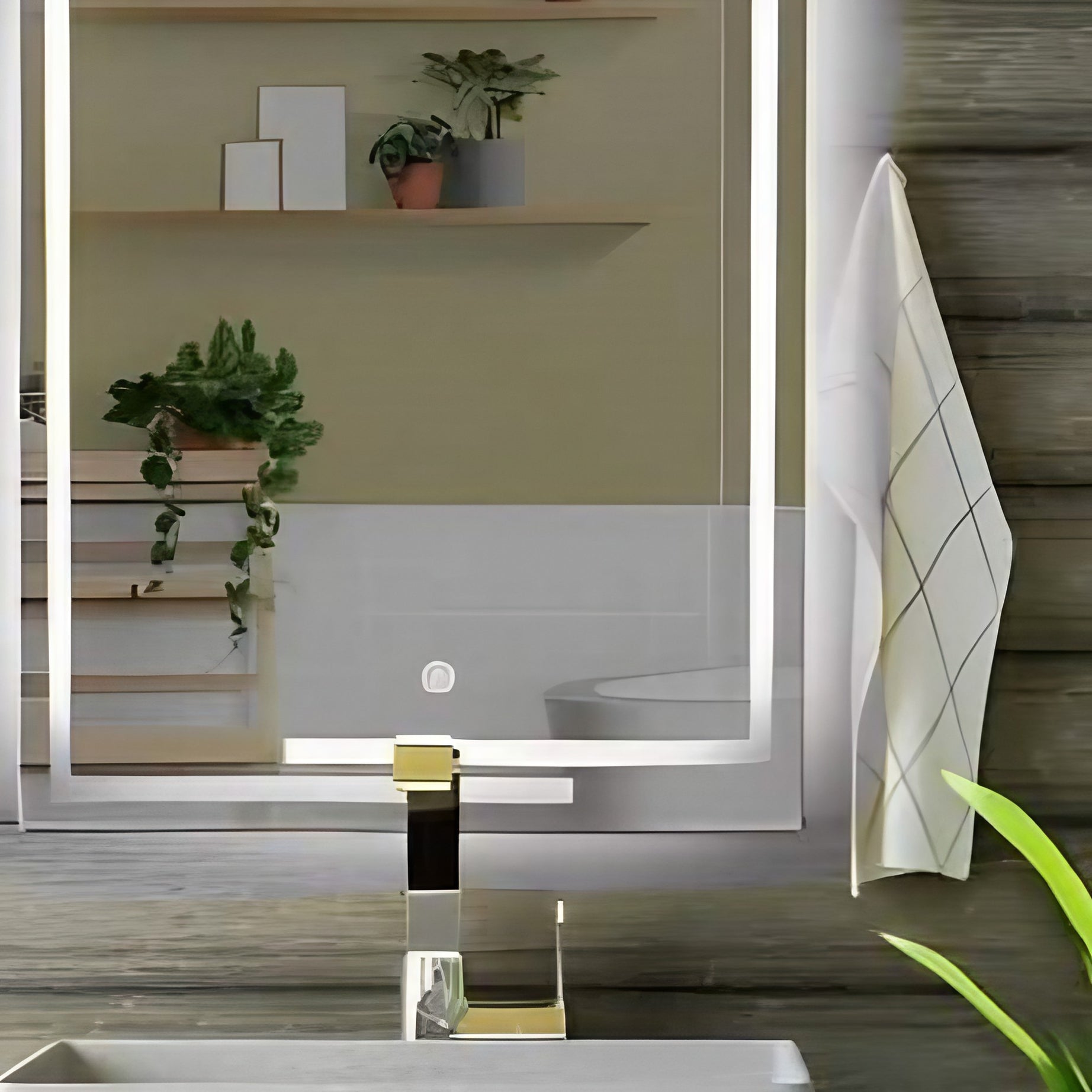 مرايا ليد حمام، 50*70 سم