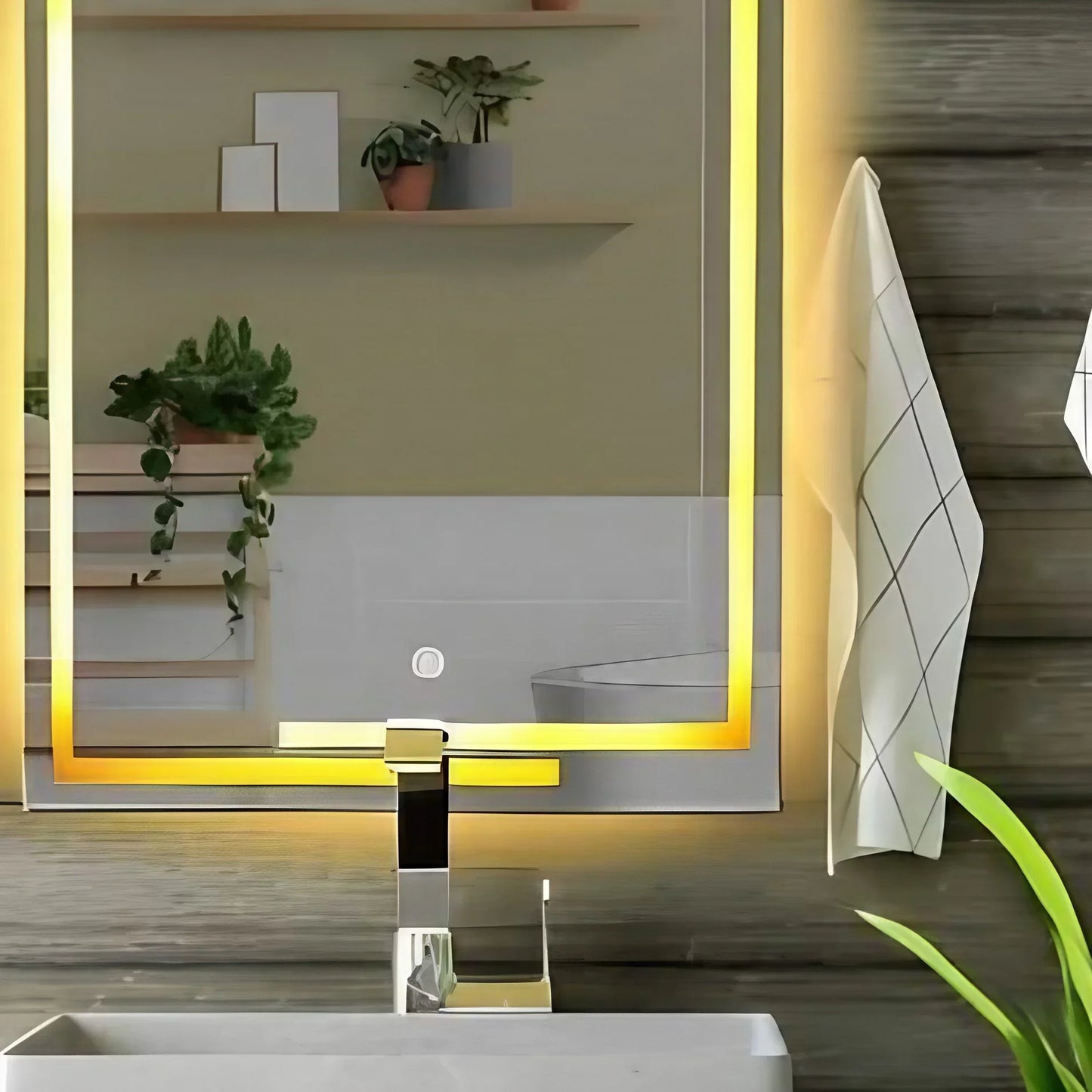 مرايا ليد حمام، 50*70 سم