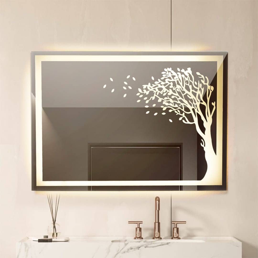 مرايا ليد جريش، 80*60 سم