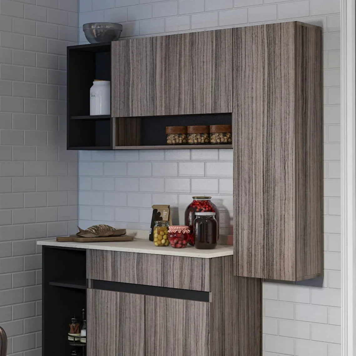 مطبخ ام دي اف، 3 قطع