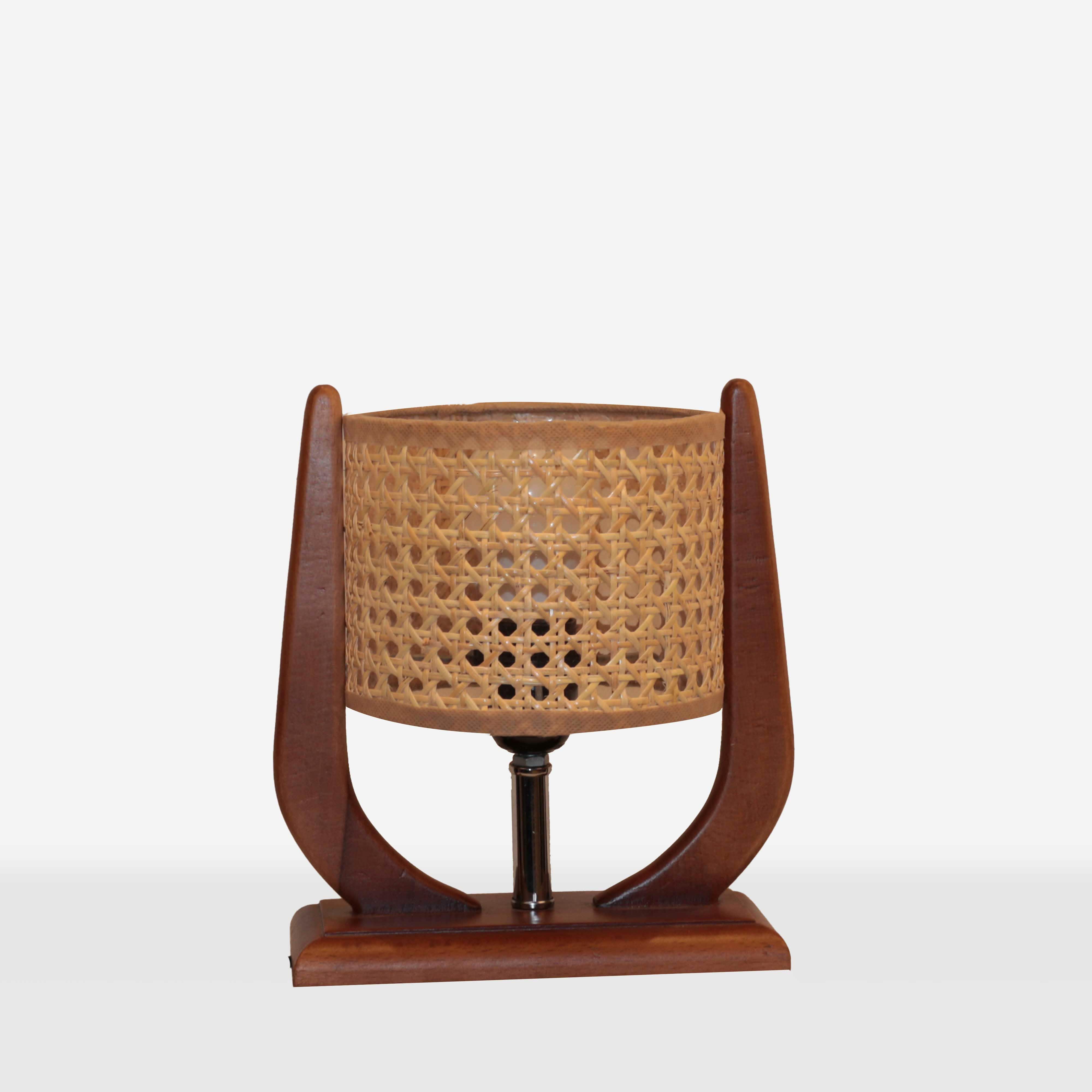 أباجورة خشب زان، 14*25 سم