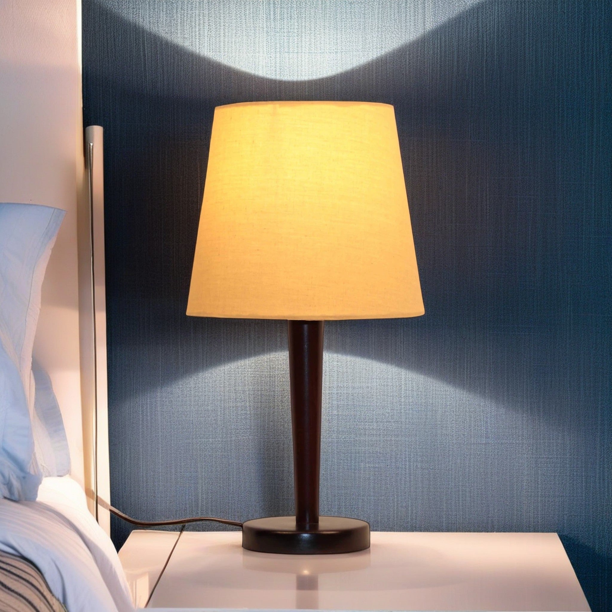 أباجورة خشب زان، 25*45 سم