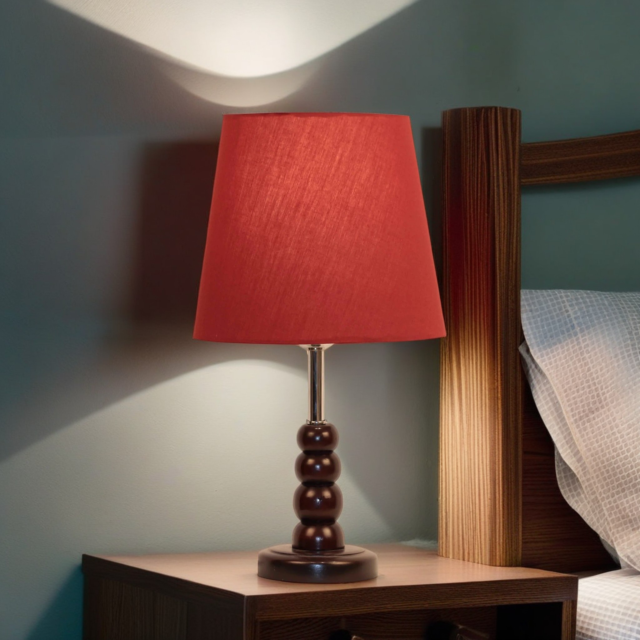 أباجورة خشب زان، 23*45 سم