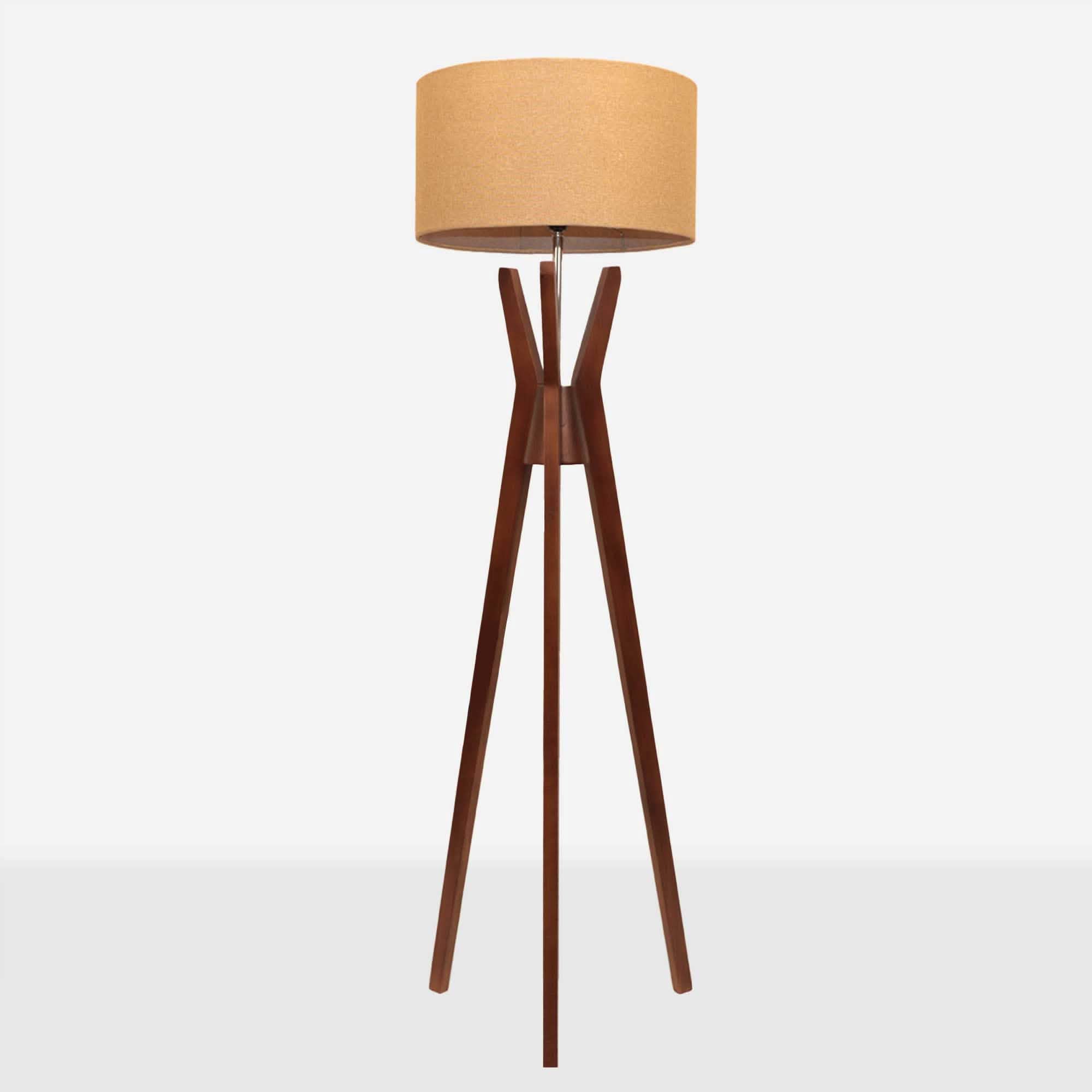 أباجورة أرضية خشب زان، 40*150 سم