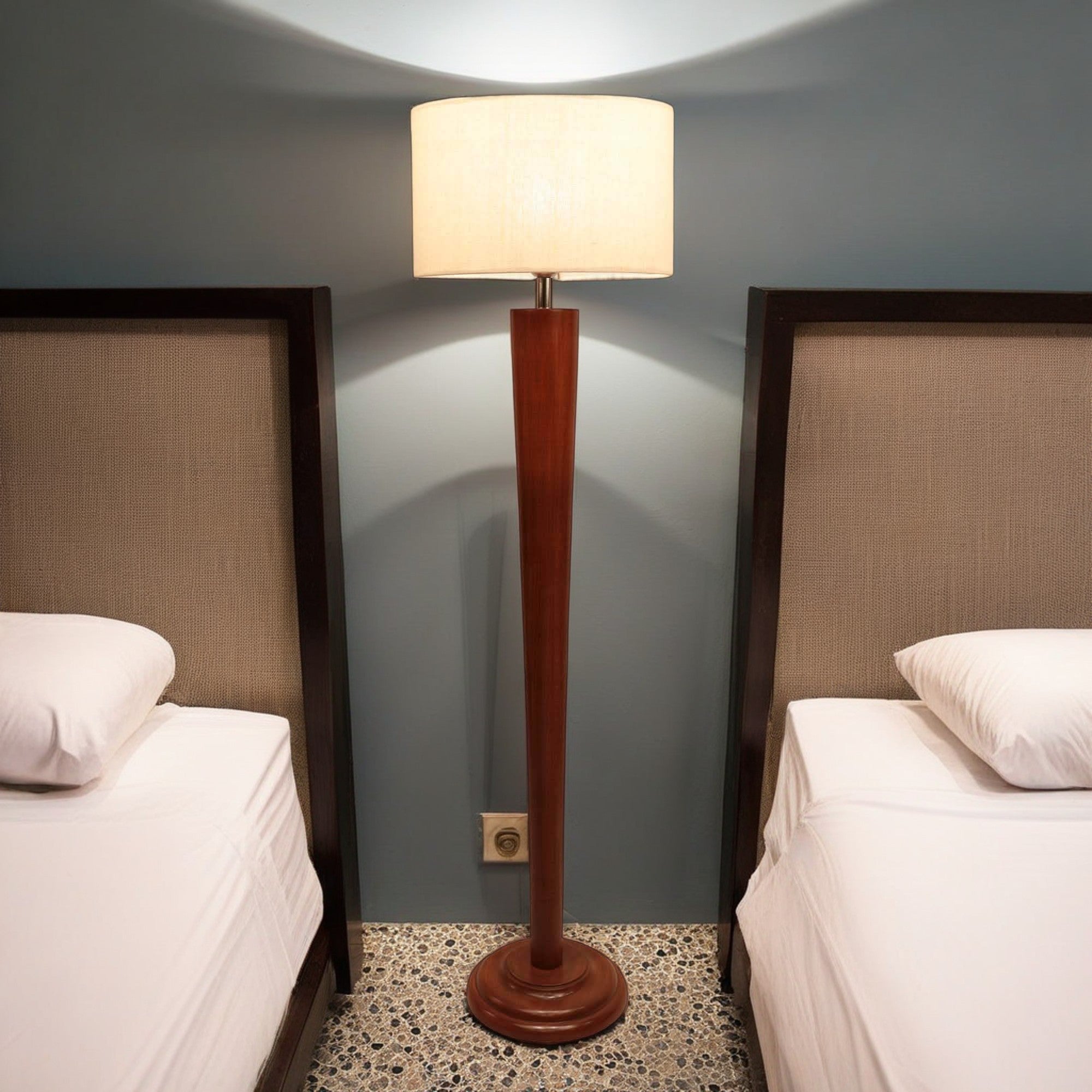 أباجورة أرضية خشب زان، 40*150 سم