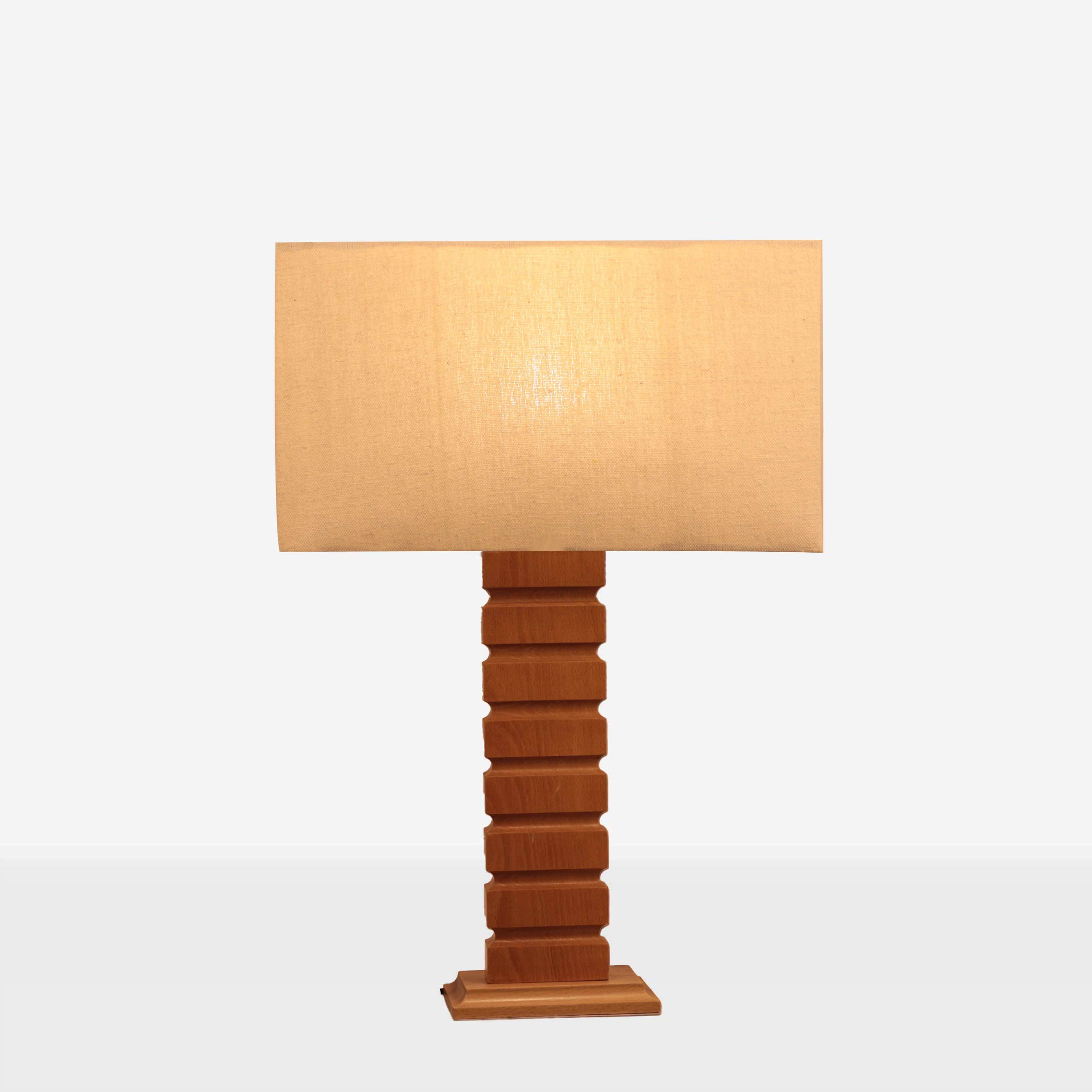 أباجورة خشب زان، 40*65 سم