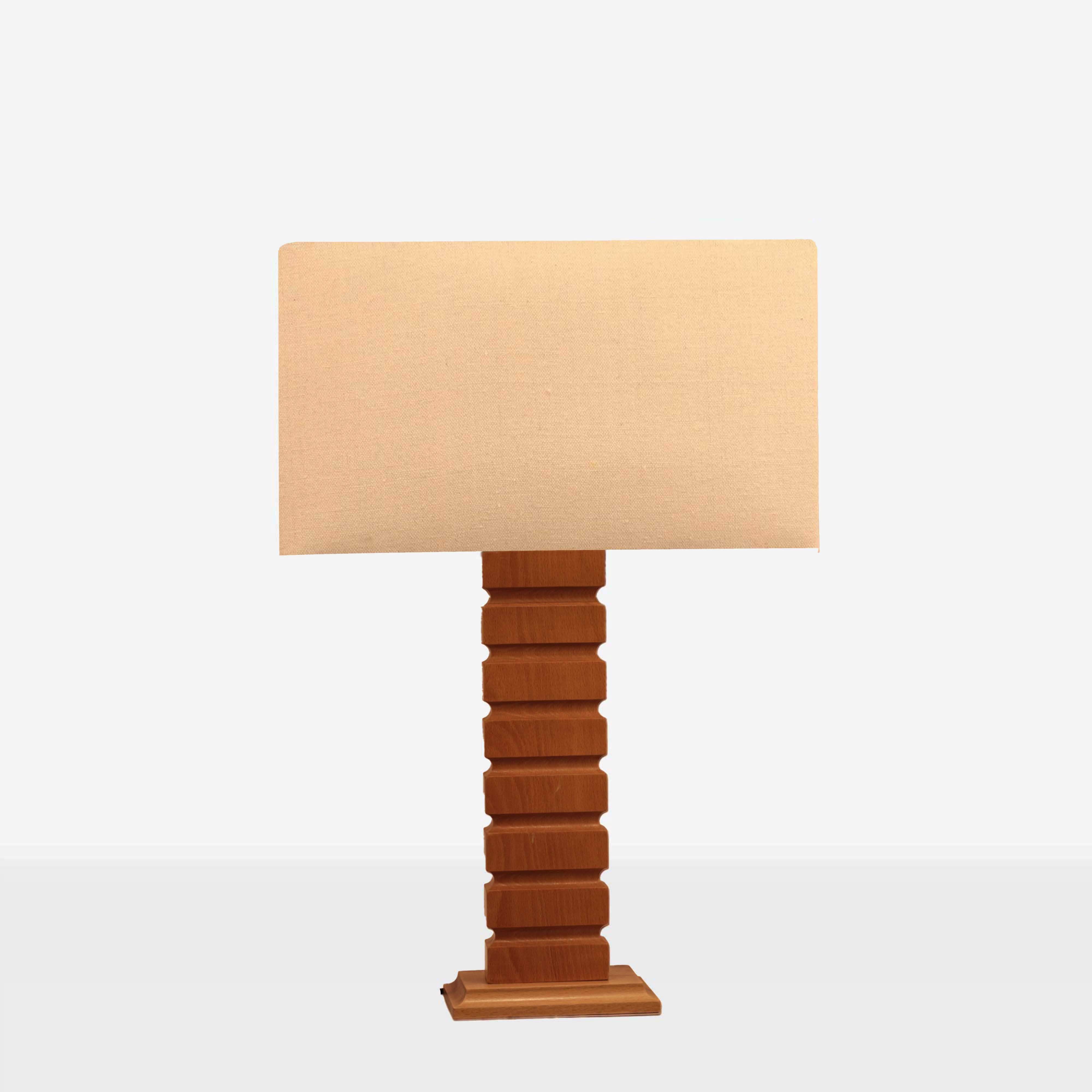 أباجورة خشب زان، 40*65 سم