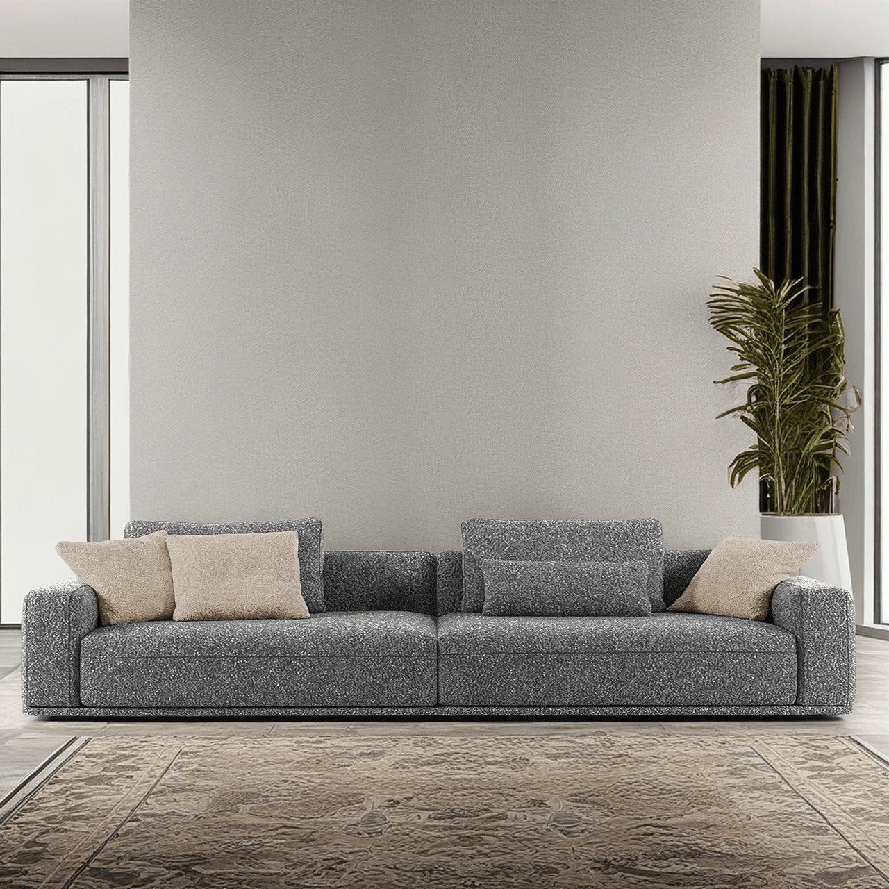 كنبة خشب زان 220*80*80 سم - IST16 - Homix