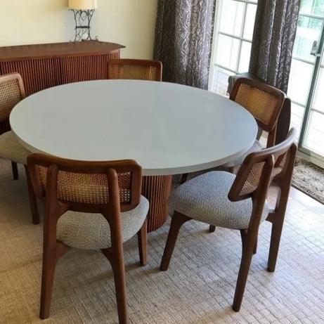 طقم سفرة خشب زان و كونتر، 6 قطع