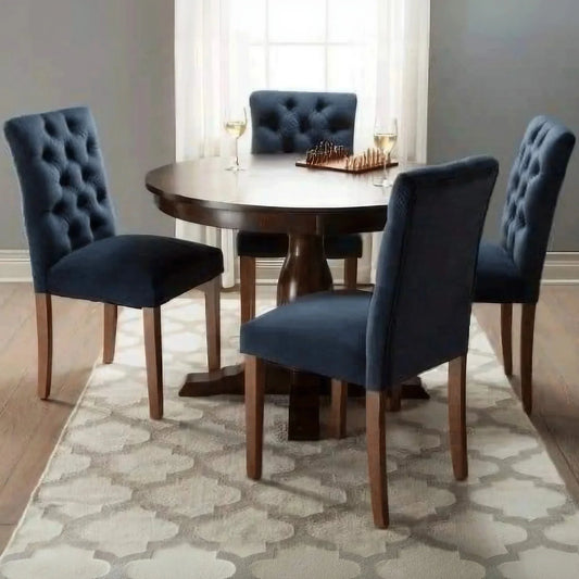 طقم سفرة خشب زان و كونتر، 5 قطع