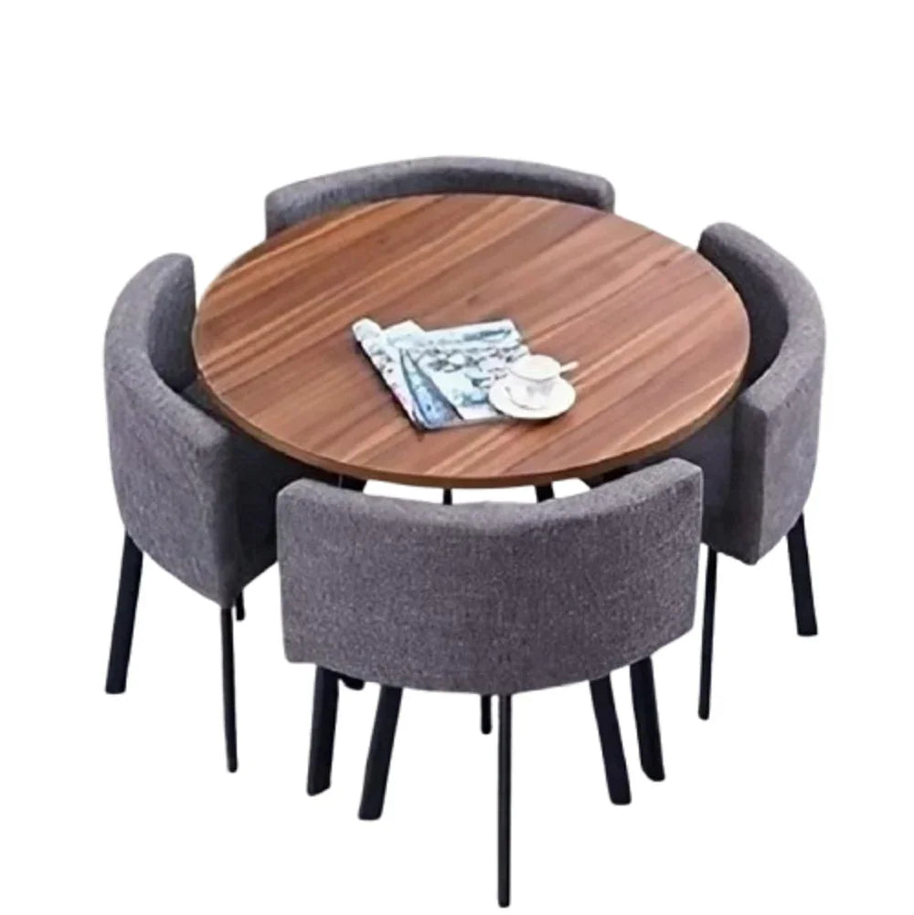 طقم سفرة خشب زان و كونتر، 5 قطع