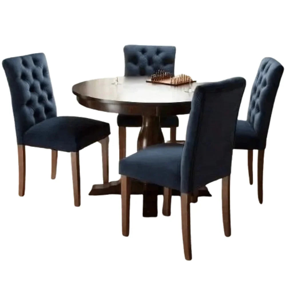 طقم سفرة خشب زان و كونتر، 5 قطع