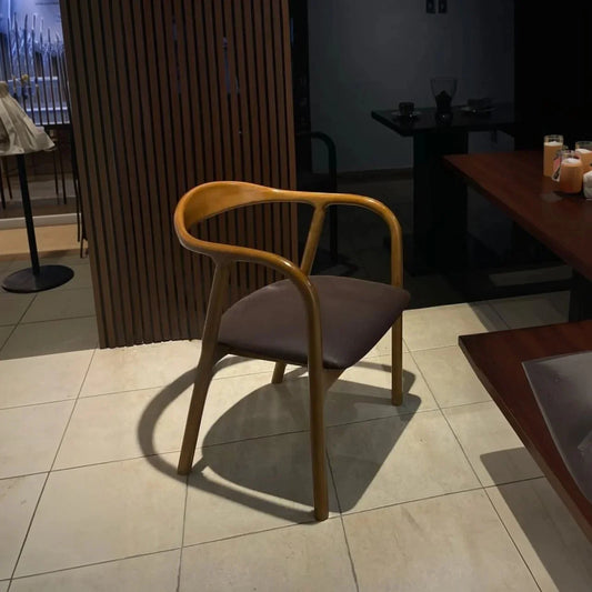 كرسي خشب زان و كونتر، 50*50*85 سم