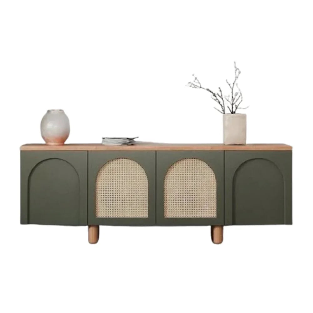 بوفيه خشب زان و كونتر، 210*48*97 سم