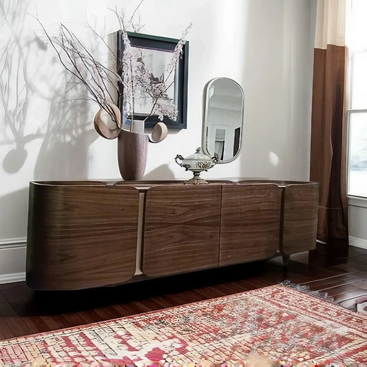 بوفيه خشب زان و كونتر، 210*47*97 سم