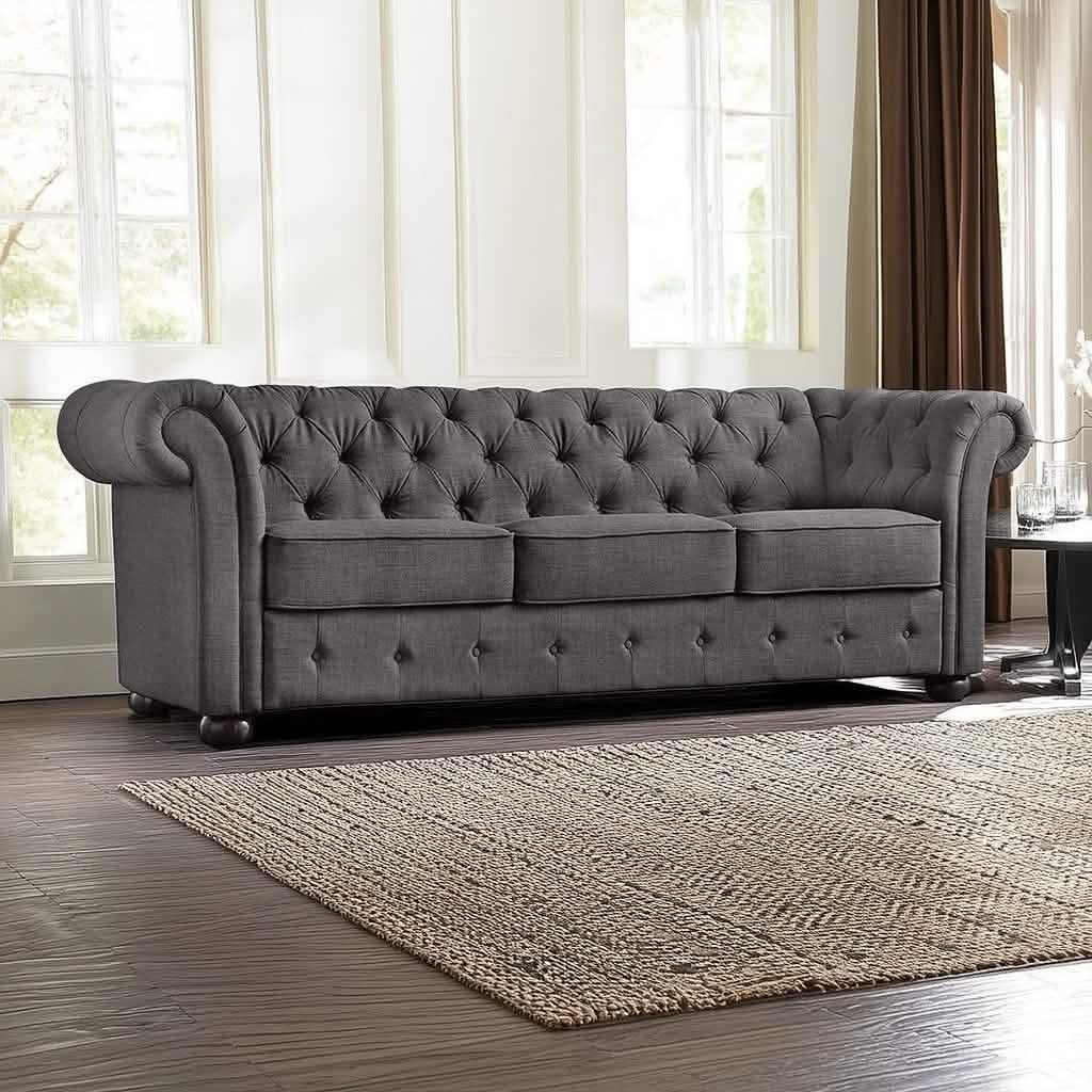 كنبة خشب زان أحمر، 210*65*75 سم