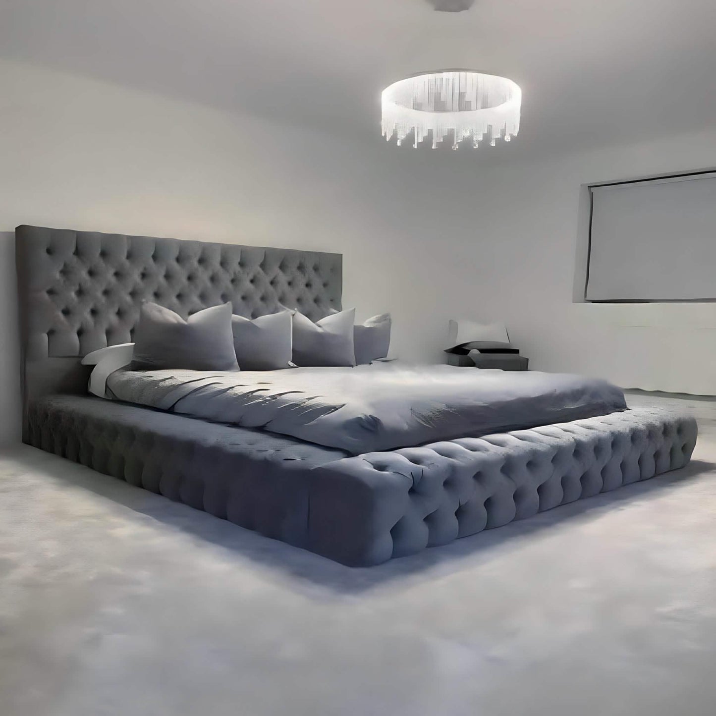 سرير سوبر كينج خشب كونتر، 180*200*140 سم